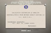 Direct Costing - CALCULAȚIA COSTURILOR ȘI ANALIZA RENTABILITĂȚII PRIN METODA DIRECT-COSTING LA S.C. ALFA S.R.L.