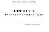 Managementul Calitatii - Banca Transilvania