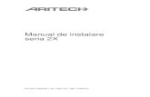 2X-F Series Installation Manual (Romanian)