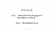 Etica si deontologie medicala in Romania.doc