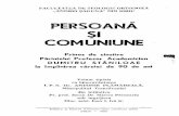 Persoana si Comuniune: Prinos de Cinstire Parintelui Dumitru Staniloae (Sibiu, 1993)