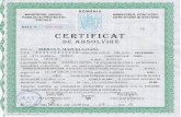 Certificat Absolvire Curs PC