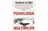 30076717 Gustave Le Bon Psihologia Mulţimilor