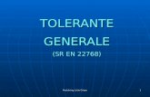 Curs 6 - Tolerante Generale