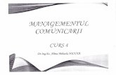 Managementul Comunicarii - Curs 4 ENGLEZA
