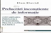 Prelucrari Inconstiente de Informatii (Mass-media,Clinica Si Juridica) - Dan David