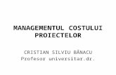 Managementul Costului Proiectelor