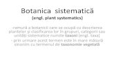 Botanica Sistematică I - Partea 1