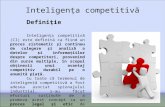 Prezentare BI 4 Competitive Intelligence