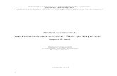 Suport de Curs Biostatistica.metodologia Cercetarii Stiintifice
