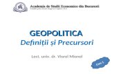 Curs 1.Geopolitica _ Definiţii Şi Precursori