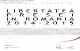 Raportul privind libertatea prese1 din Romania in 2014-2015