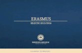 Selectie ERASMUS 2015
