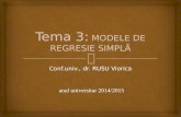 Tema 3 (1) Modele de regresie simple