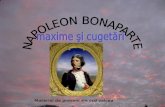 Napoleon Bonaparte-maxime Si Cugetari