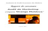 Auditul de Marketing Al Companiei Orange Moldova.[Conspecte.md]