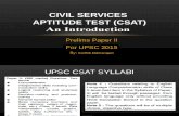UPSC CSAT Intro