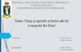 Viata si operele artistice ale lui Leonardo Da Vinci