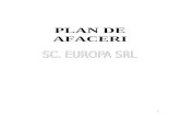 Plan de Afaceri SC EUROPA SRL
