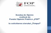 SONDAJ SOCIO-POLITIC FOP