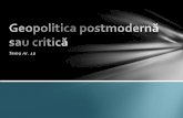 Geopolitica Postmoderna Sau Critica