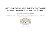 Strategia de Dezvoltare Teritoriala a Romaniei - Proiect