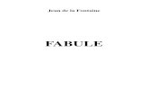 Fabule - La Fontaine