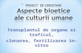 Aspecte Bioetice Ale Culturii Umane