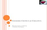 Gandire-critica Si Creatica