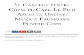 31 Cântece Pentru Copii, Pe Care Le Poți Asculta Online_ Muzică Frumoasă Pentru Copii - Florin Roșoga