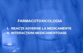 FARMACOTOXICOLOGIE INTERACTIUNI MEDICAMENTOASE