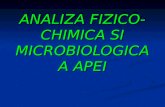 Analiza Fizico-chimica Si Microbiologica a Apei