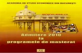 Subiecte Admitere Mastere ASE 2009