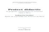 Proiect didactic: Apele Americii de Nord