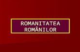 Romanitatea Romanilor IZVOARE DEF