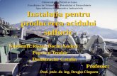 Proiect Instalatia Pentru Producerea Acidului Sulfuric