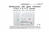 Detectorgazprevent2000mprimatech Manual Tehnic Orig Prevent2000m-Utilizare