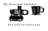 Instrucţiuni Robotul de Bucătărie Illumina de La Russell Hobbs