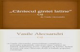 0 Cantecul Gintei Latine