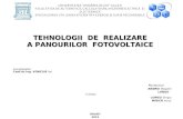 Tehnologii de Realizare a Panourilor Fotovoltaice Final