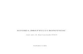 Suport Curs Istoria Dreptului Romanesc an I Sem. II 12-13