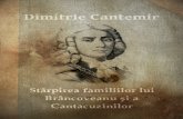 Starpirea Familiilor Lui Brancoveanu Si a Cantacuzinilor-DimitrieCantemir