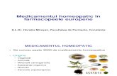 Medicamentul Homeopatic in Farmacopeele Europene