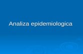 Analiza epidemiologica 2013