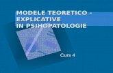 Curs 4. Modele Teoretico - Explicative