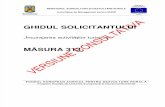 8af20 GHIDUL SOLICITANTULUI Pentru Masura 313 Versiunea Consultativa 06 Martie 2012