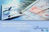 Servicii de Contabilitate, Audit Si Consultanta Fiscala - Prezentare Rezumativa