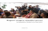 Raport asupra situației presei în Republica Moldova în anul 2013