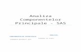Analiza Componentelor Principale - SAS