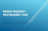 Meniu majorat – Restaurant Chic.bria tatian a